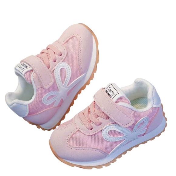 SHEIN Pink Kids Shoes with Bow Accent 7.5 - Picture 2 of 4